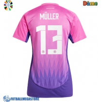 Fotballdrakt Dame Tyskland Thomas Muller #13 Bortedrakt EM 2024 Kortermet